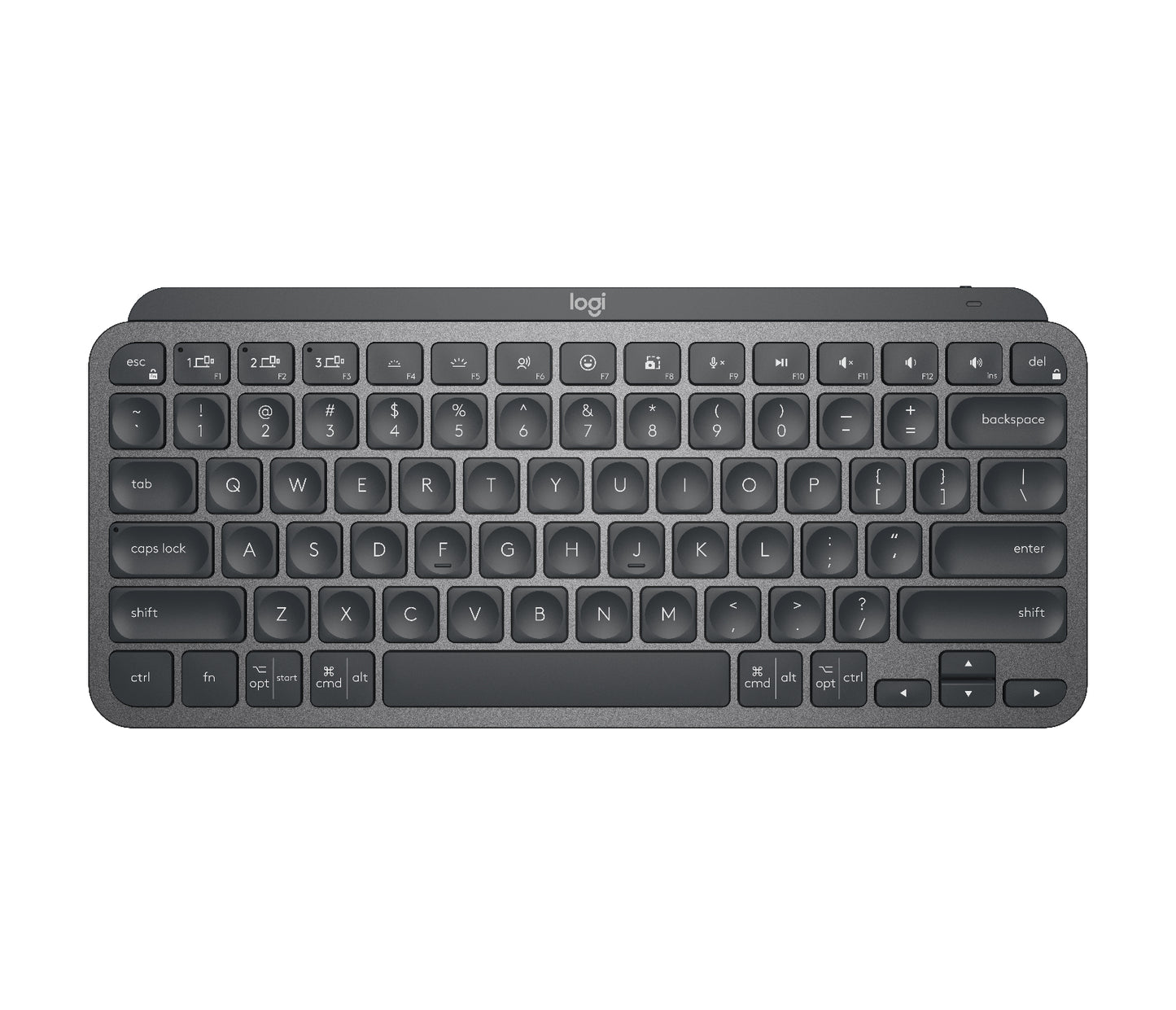 Logitech MX Keys Mini - Teclado - Inalámbrico - Español - USB / Bluetooth - Ergonomic Design - Grafito Guatemala