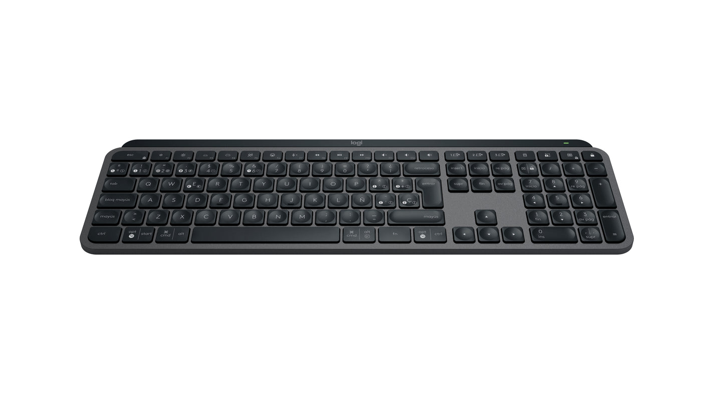 Logitech MX Keys S - Teclado - retroiluminación - inalámbrico - Bluetooth LE - QWERTY - español - interruptor: tecla de tijera - grafito Guatemala