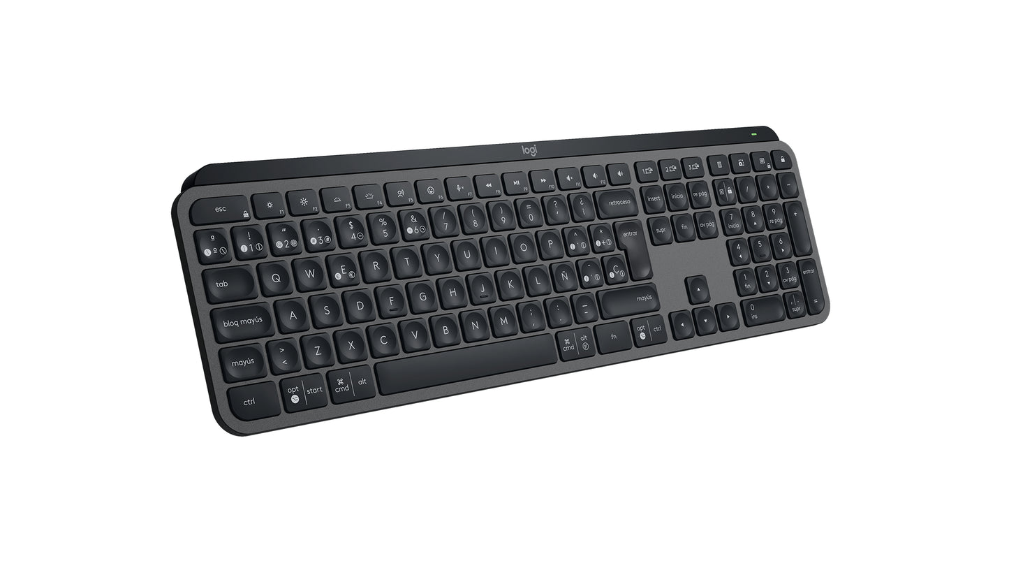 Logitech MX Keys S - Teclado - retroiluminación - inalámbrico - Bluetooth LE - QWERTY - español - interruptor: tecla de tijera - grafito Guatemala
