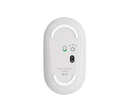 Logitech Pebble Mouse 2 M350s - Ratón - óptico - 3 botones - inalámbrico - Bluetooth - blanco Guatemala