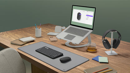 Logitech Pebble Mouse 2 M350s - Ratón - óptico - 3 botones - inalámbrico - Bluetooth - grafito Guatemala