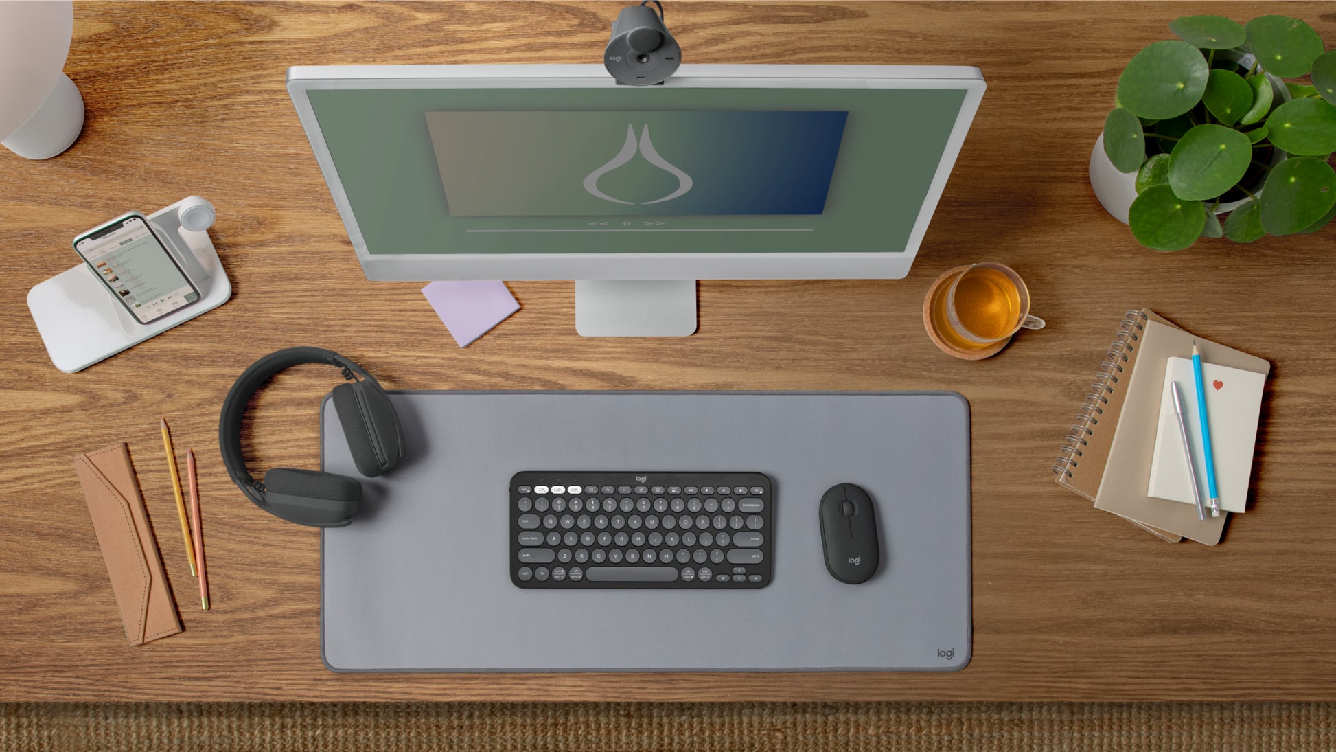 Logitech Pebble Mouse 2 M350s - Ratón - óptico - 3 botones - inalámbrico - Bluetooth - grafito Guatemala