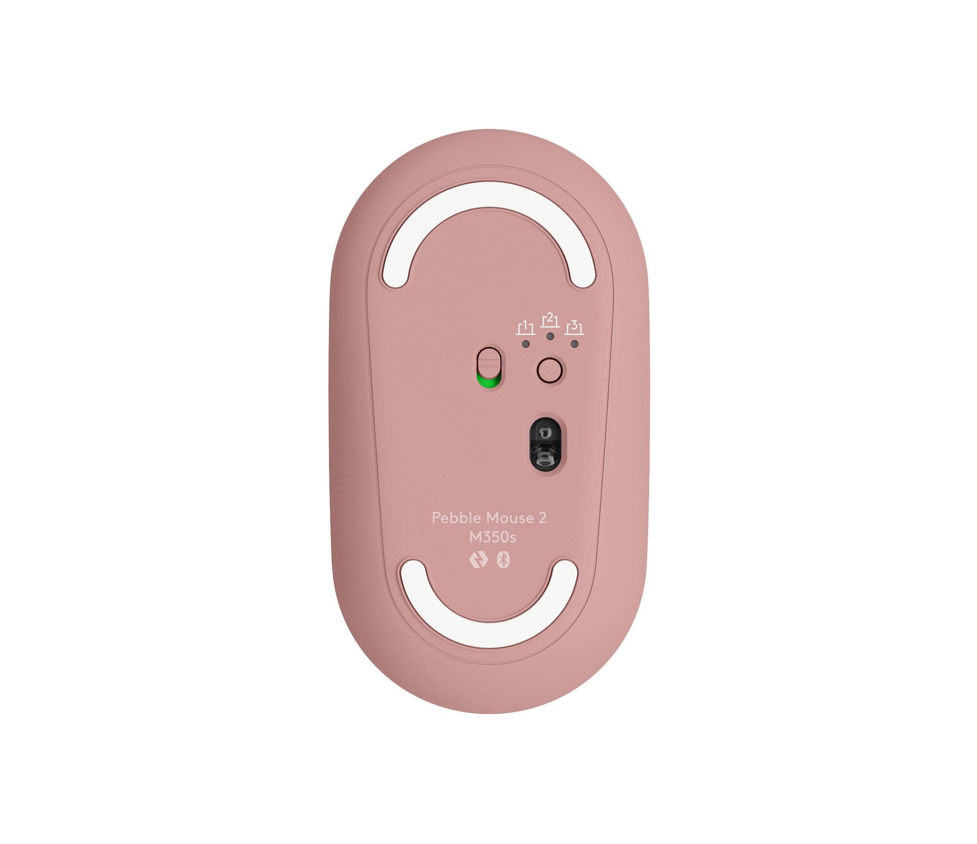 Logitech Pebble Mouse 2 M350s - Ratón - óptico - 3 botones - inalámbrico - Bluetooth - rosa Guatemala