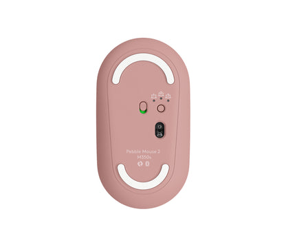 Logitech Pebble Mouse 2 M350s - Ratón - óptico - 3 botones - inalámbrico - Bluetooth - rosa Guatemala