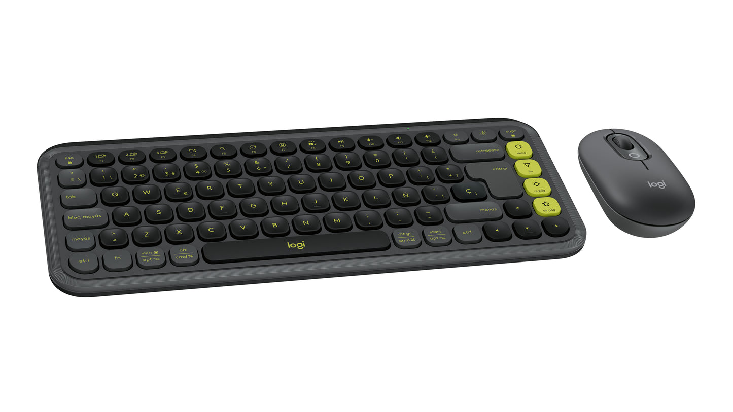 Logitech - Pop Icon Combo - Keyboard and mouse set - Spanish - Graphite Guatemala