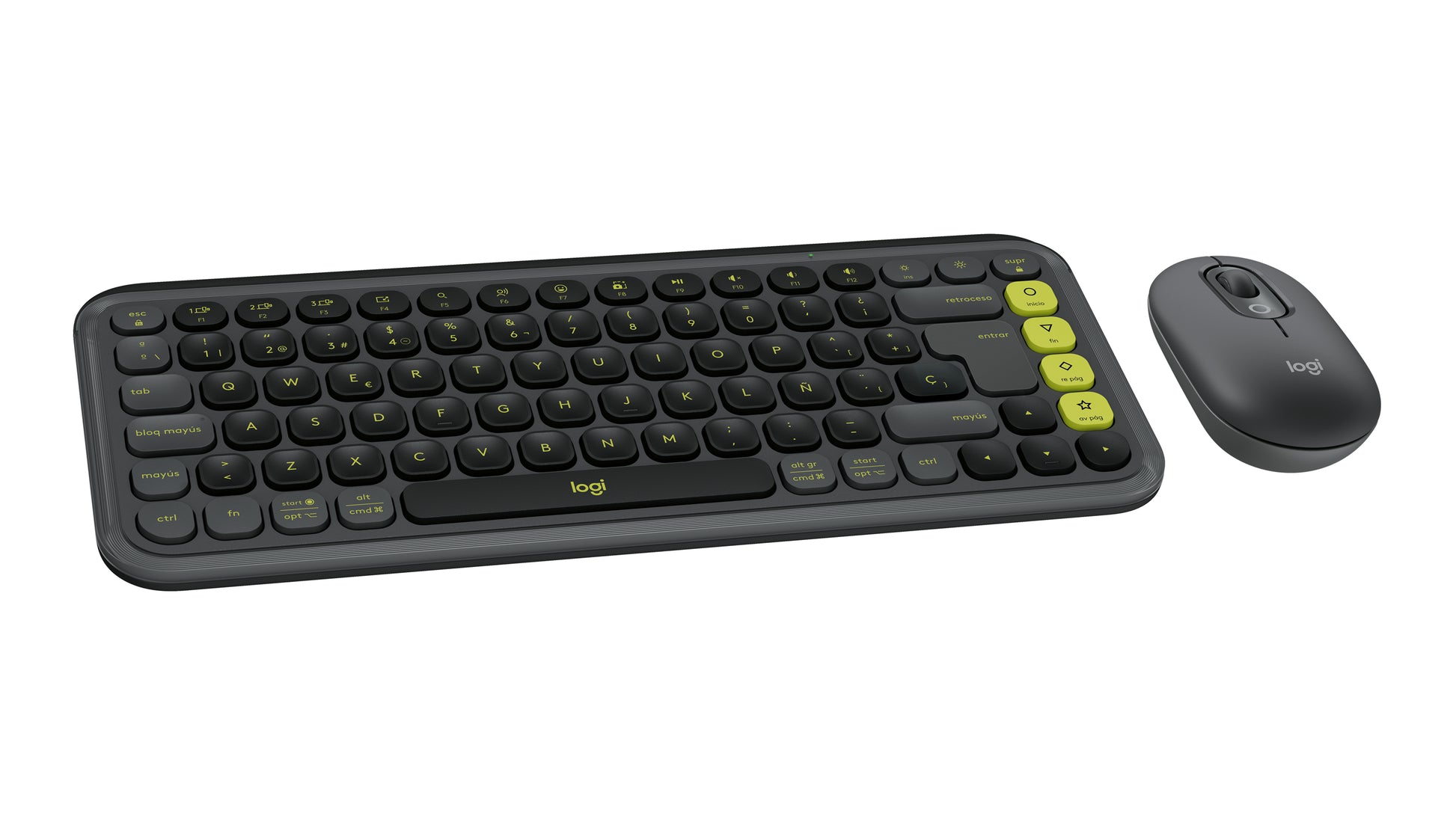 Logitech - Pop Icon Combo - Keyboard and mouse set - Spanish - Graphite Guatemala