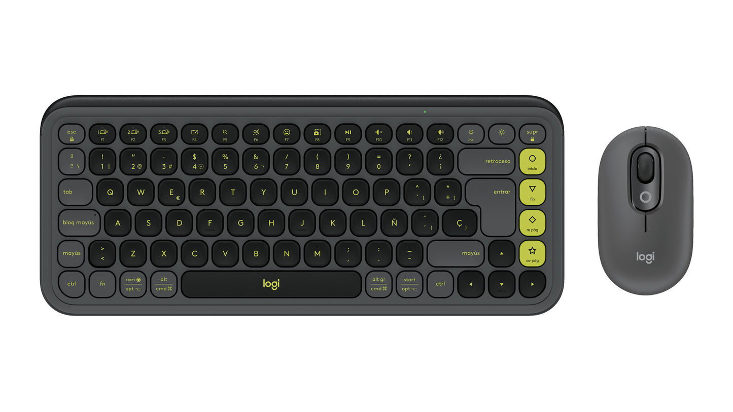Logitech - Pop Icon Combo - Keyboard and mouse set - Spanish - Graphite Guatemala