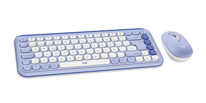 Logitech Pop Icon Combo - Keyboard and mouse set - Spanish (Latin American) - Lilac Guatemala