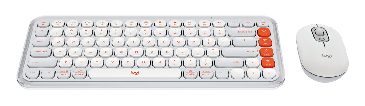 Logitech Pop Icon Combo - Keyboard and mouse set - Spanish (Latin American) - Off white Guatemala