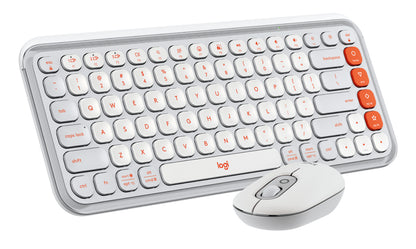 Logitech Pop Icon Combo - Keyboard and mouse set - Spanish (Latin American) - Off white Guatemala