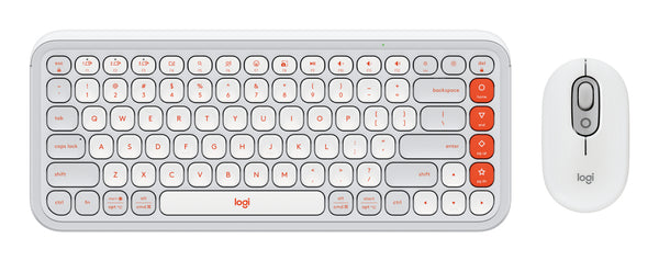 Logitech Pop Icon Combo - Keyboard and mouse set - Spanish (Latin American) - Off white Guatemala