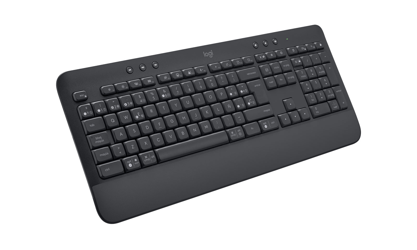 Logitech Signature K650 - Teclado - inalámbrico - Bluetooth 5.1 - QWERTY - Spanish - Grafito Guatemala