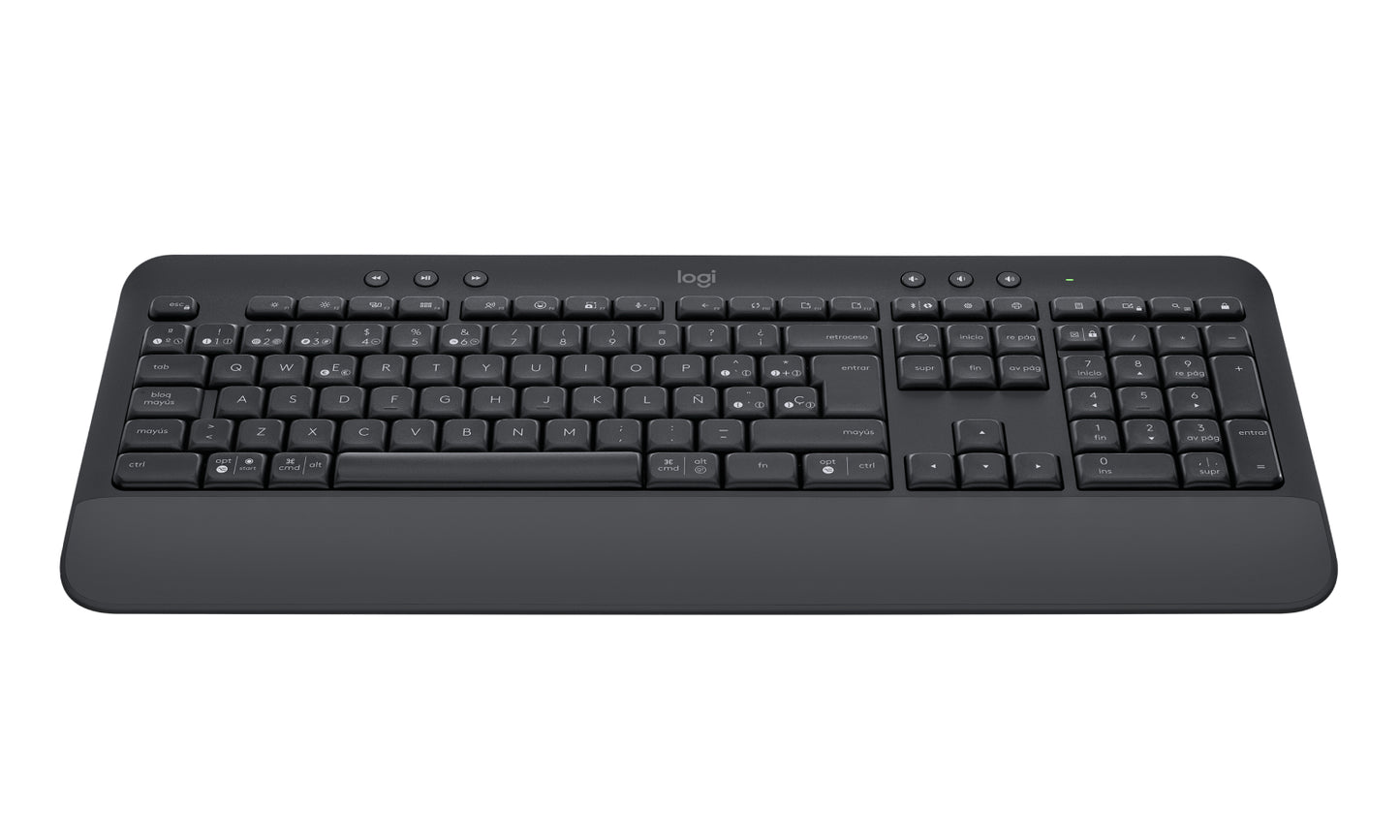 Logitech Signature K650 - Teclado - inalámbrico - Bluetooth 5.1 - QWERTY - Spanish - Grafito Guatemala