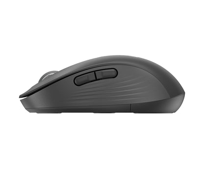 Logitech Signature M650 L - Ratón - tamaño completo - diestro - inalámbrico - 2.4 GHz Bluetooth - receptor de USB Logitech Logi Bolt - grafito Guatemala
