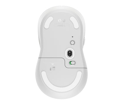 Logitech Signature M650 L - Ratón - tamaño grande - óptico - 5 botones - inalámbrico - Bluetooth 2.4 GHz - receptor de USB Logitech Logi Bolt - blanco hueso Guatemala