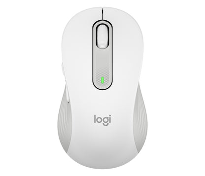 Logitech Signature M650 L - Ratón - tamaño grande - óptico - 5 botones - inalámbrico - Bluetooth 2.4 GHz - receptor de USB Logitech Logi Bolt - blanco hueso Guatemala