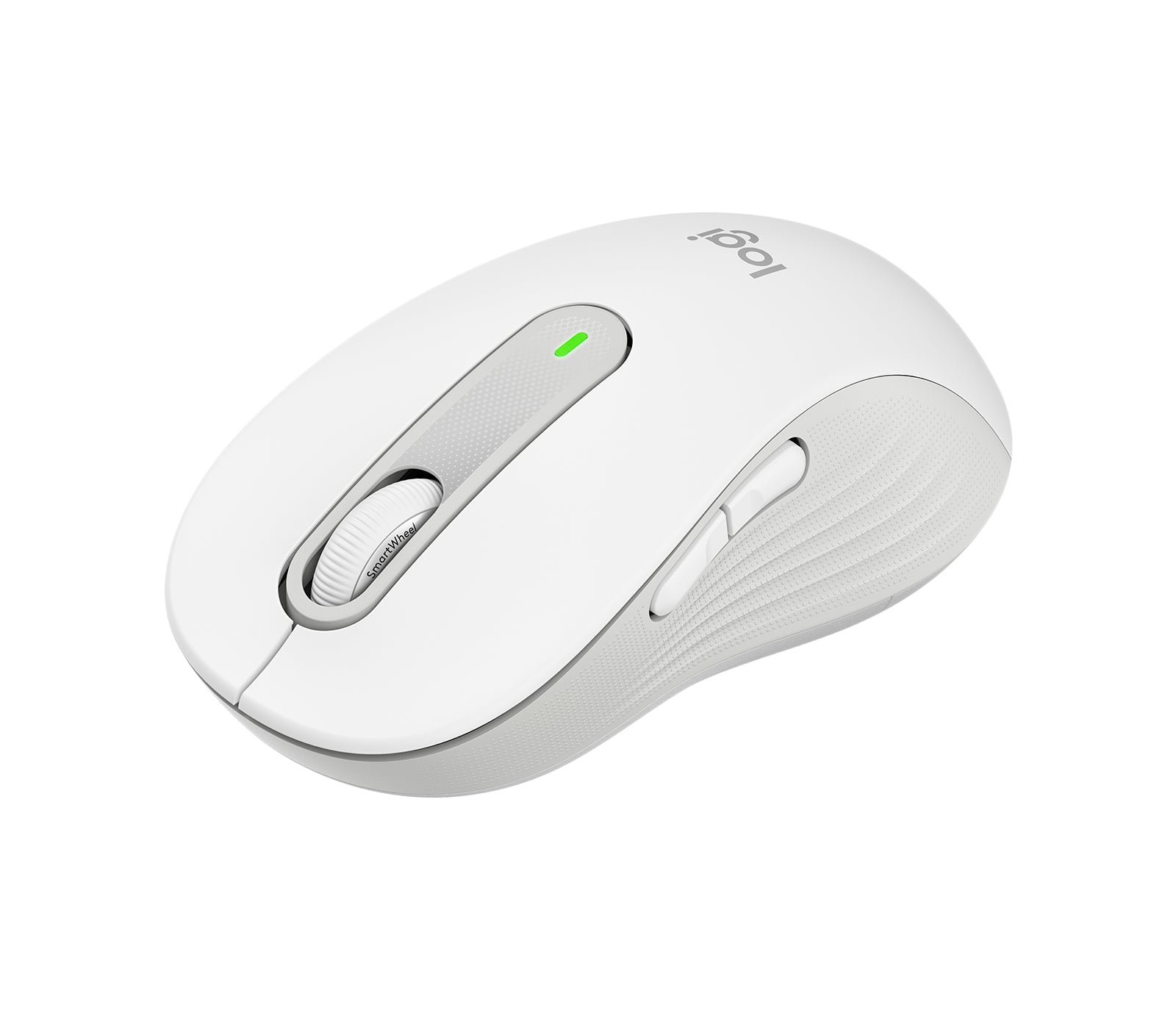 Logitech Signature M650 L - Ratón - tamaño grande - óptico - 5 botones - inalámbrico - Bluetooth 2.4 GHz - receptor de USB Logitech Logi Bolt - blanco hueso Guatemala