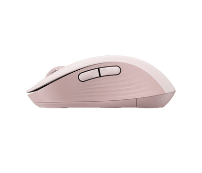 Logitech Signature M650 - Ratón - manos pequeñas - diestro y zurdo - inalámbrico - 2.4 GHz Bluetooth - receptor de USB Logitech Logi Bolt - rosa Guatemala