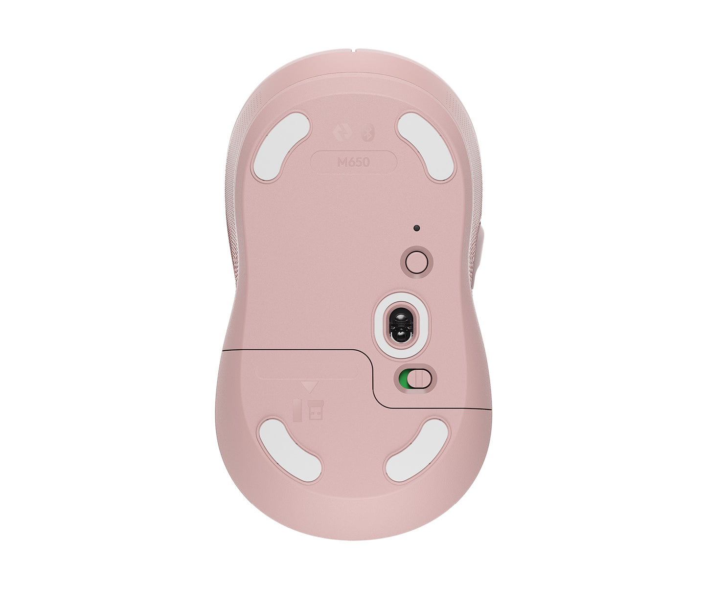 Logitech Signature M650 - Ratón - manos pequeñas - diestro y zurdo - inalámbrico - 2.4 GHz Bluetooth - receptor de USB Logitech Logi Bolt - rosa Guatemala