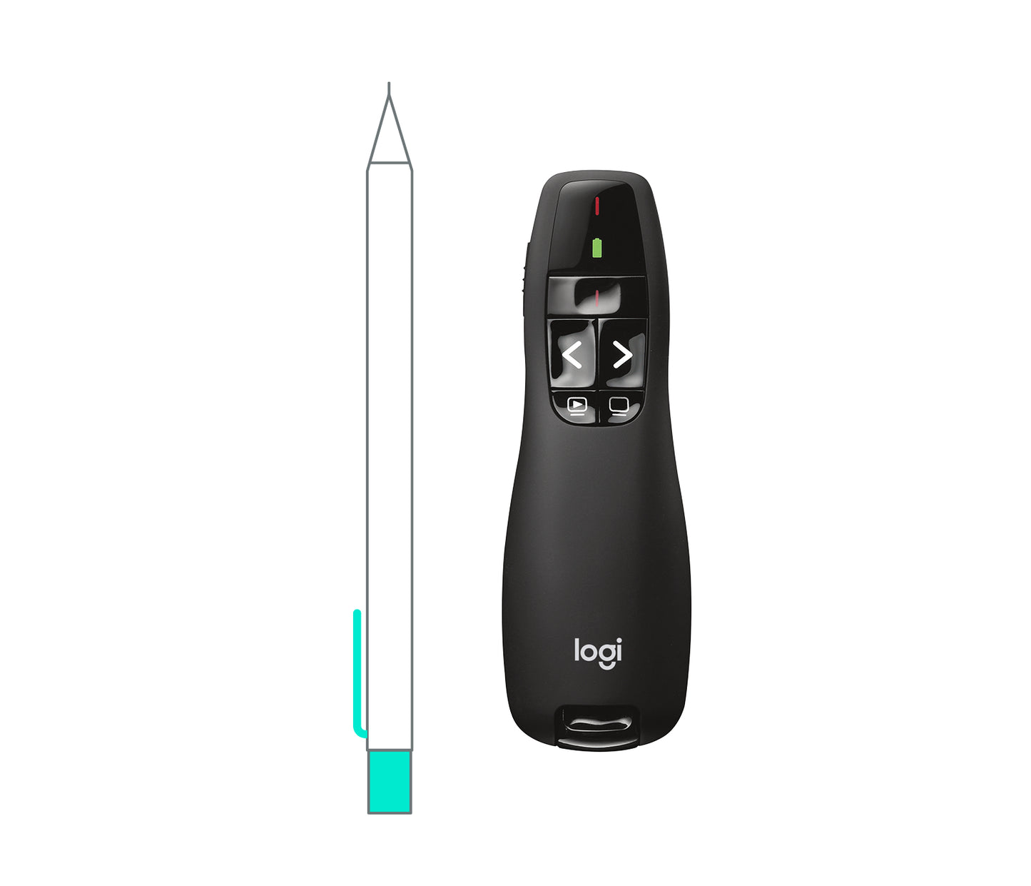 Logitech Wireless Presenter R400 - Presentation remote control - RF Guatemala