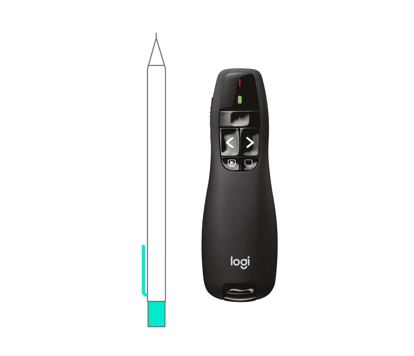 Logitech Wireless Presenter R400 - Presentation remote control - RF Guatemala