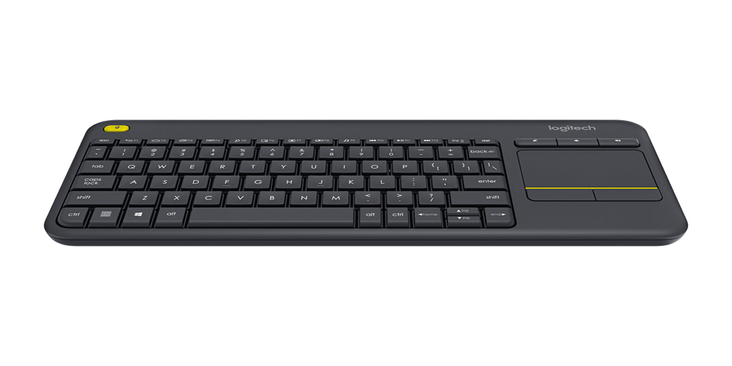Logitech Wireless Touch Keyboard K400 Plus - Teclado - con panel táctil - inalámbrico - 2.4 GHz - negro Guatemala