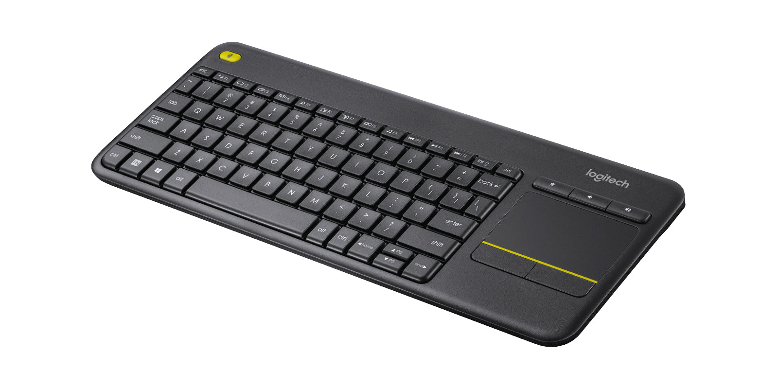 Logitech Wireless Touch Keyboard K400 Plus - Teclado - con panel táctil - inalámbrico - 2.4 GHz - negro Guatemala