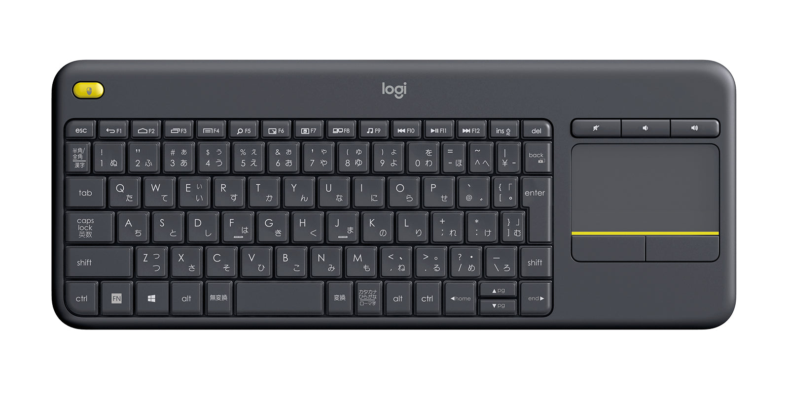 Logitech Wireless Touch Keyboard K400 Plus - Teclado - con panel táctil - inalámbrico - 2.4 GHz - negro Guatemala