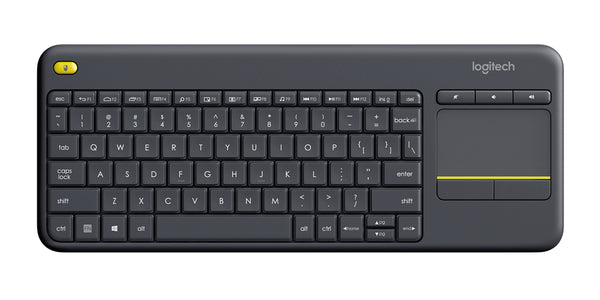 Logitech Wireless Touch Keyboard K400 Plus - Teclado - con panel táctil - inalámbrico - 2.4 GHz - negro Guatemala