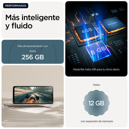 Motorola - 4 GB G06 - Smartphone - Android - 128 GB - Tapest Guatemala