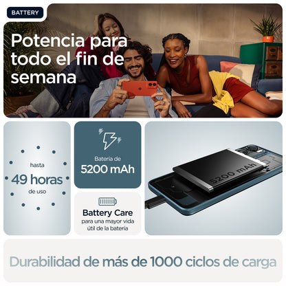 Motorola - 4 GB G06 - Smartphone - Android - 128 GB - Tapest Guatemala