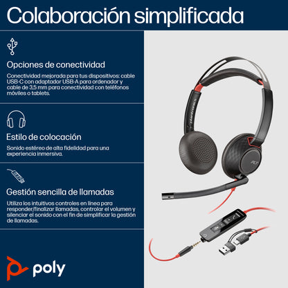 Poly Blackwire - 5220 - Handset Guatemala