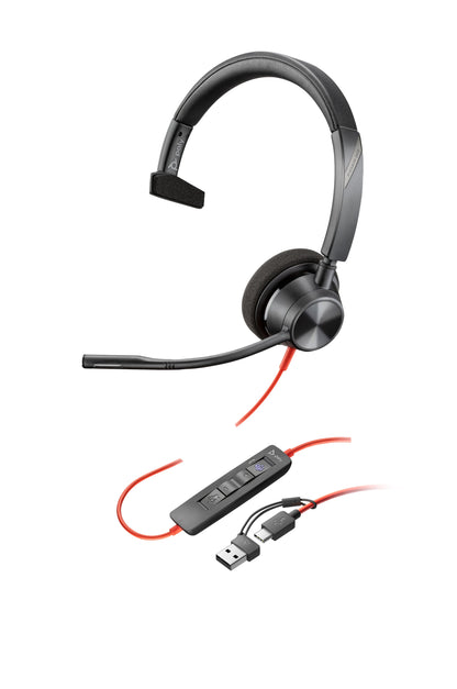 POLY - Headphones - Blackwire 3310 Monaural Micros Guatemala