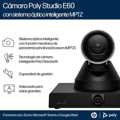 POLY - Smart Camera - Studio E60 4K MPTZ with 12x O Guatemala