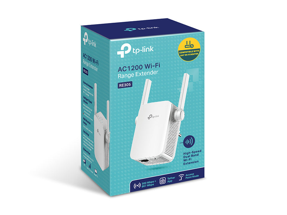 TP-Link AC1200 Wi-Fi Range Extender RE305 - Extensor de rango Wi-Fi - Wi-Fi 5 - 2.4 GHz 5 GHz Guatemala