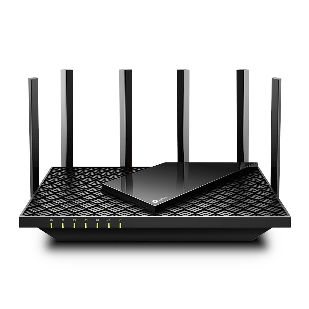 TP-LINK Archer AX73 - V1 - - enrutador inalámbrico - conmutador de 4 puertos - 1GbE - Wi-Fi 6 - Doble banda - hasta 5.4Gbps - Estructura 4T4R y HE160 en la banda 5GHz que permite una conexión ultrarrápida de 4.8 Gbps - 6 potentes antenas - Entrada USB 3.0 Guatemala