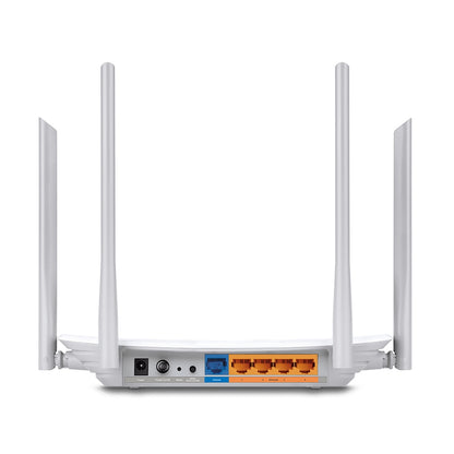 TP-LINK Archer C50 - Wireless router - 4-port switch - 802.11a/b/g/n/ac - doble banda AC1200 - Velocidad 300 Mbps a 2.4 GHz + 867 Mbps a 5 GHz - 4Áƒâ€” Antenas 1Áƒâ€” Puerto WAN 10/100M + 4Áƒâ€” Puertos LAN 10/100M- Aplicación Tether - WPA3 Guatemala