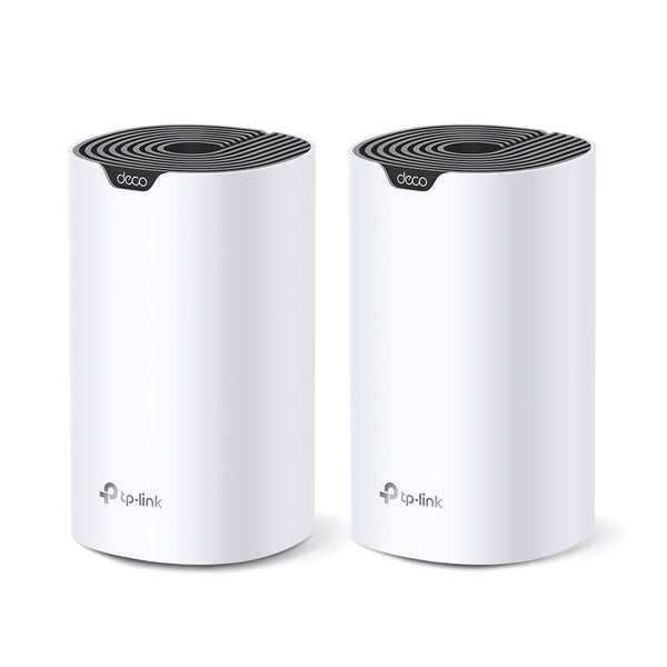 TP-LINK Deco S7 V1 - Sistema Wi-Fi (2 enrutadores) - hasta 3900 pies cuadrados - malla - GigE - Wi-Fi 5 - Doble banda - Sistema Wi-Fi Mesh Inteligente Doble Banda AC1900 - Alcanza velocidades de hasta 600 Mbps en 24 GHz y 1300 Mbps en 5 GHz con tecnología 3×3 MU-MIMO. - Conecta más de 100 dispositivos Guatemala