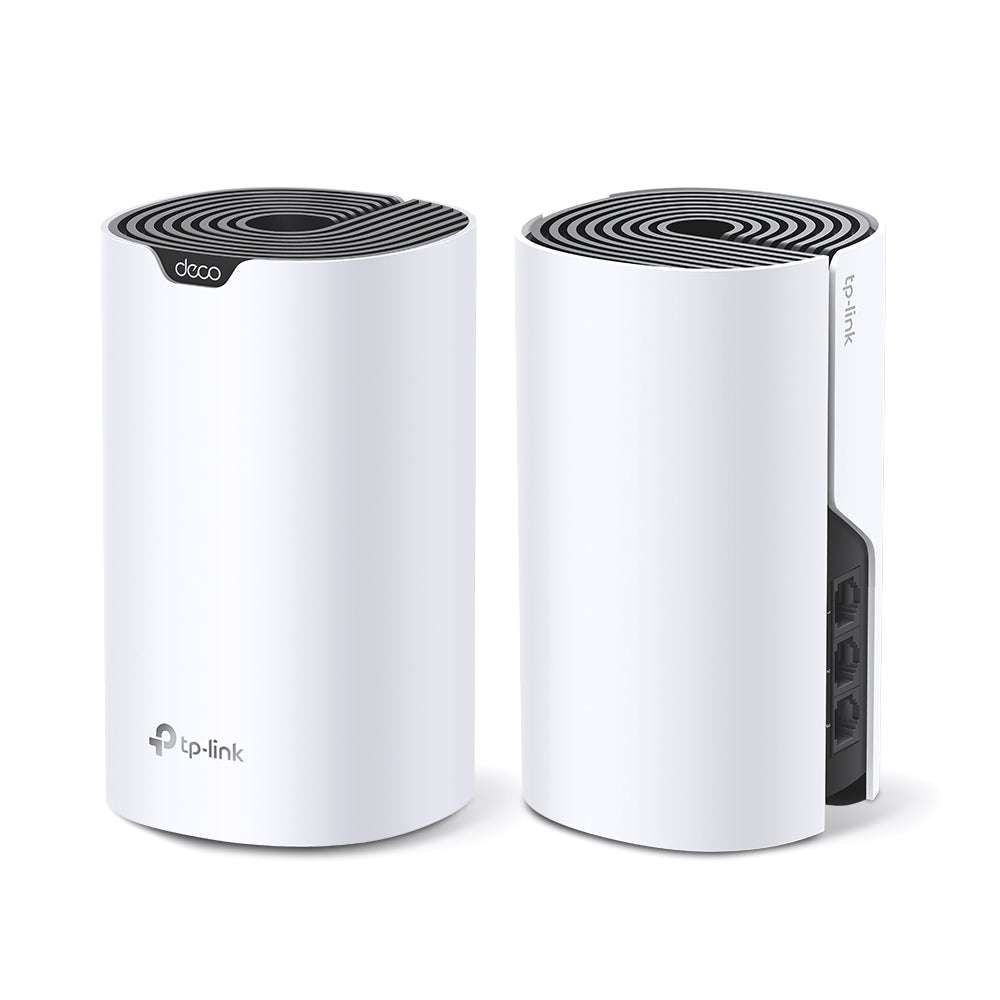 TP-LINK Deco S7 V1 - Sistema Wi-Fi (2 enrutadores) - hasta 3900 pies cuadrados - malla - GigE - Wi-Fi 5 - Doble banda - Sistema Wi-Fi Mesh Inteligente Doble Banda AC1900 - Alcanza velocidades de hasta 600 Mbps en 24 GHz y 1300 Mbps en 5 GHz con tecnología 3×3 MU-MIMO. - Conecta más de 100 dispositivos Guatemala