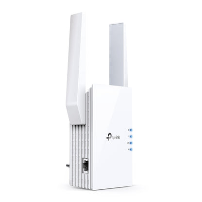 TP-Link RE505X - AX1500 Wi-Fi 6 Range Extender - Speed 300Mbps at 2.4GHz + 867Mbps at 5GHz-2 × External Antennas - 1 × 10/100Mbps Port - Wall Plugged Guatemala