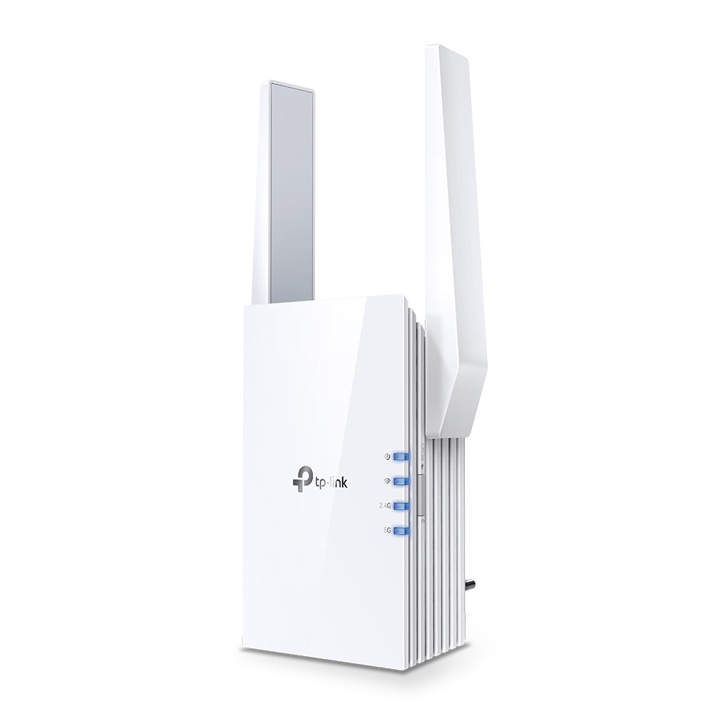 TP-Link RE505X - AX1500 Wi-Fi 6 Range Extender - Speed 300Mbps at 2.4GHz + 867Mbps at 5GHz-2 × External Antennas - 1 × 10/100Mbps Port - Wall Plugged Guatemala