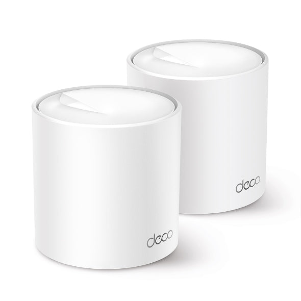 TP-Link - Router - Deco X50(2-pack) - AX3000 - 574 Mbps at 2.4 GHz + 2402 Mbps at 5 GHz - Sistema Deco X50 Wi-Fi 6 Mesh AI AX3000 - Cobertura en toda la casa. La tecnología Deco Wi-Fi 6 Mesh lleva la señal de internet a todos los rincones hasta 600 m2. - Las tecnologías OFDMA y MU-MIMO permiten conectar a la vez más de 150 dispositivos. Guatemala