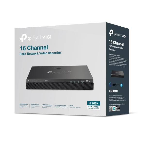 TP-Link - Standalone NVR - 16 Video Channels - VIGI NVR2016H-16MP Guatemala