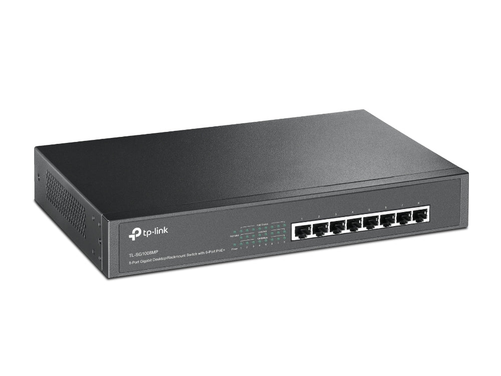 TP-Link TL-SG1008MP - Conmutador - sin gestionar - 8 x 10/100/1000 (PoE+) - sobremesa montaje en rack - PoE+ (126 W) Guatemala