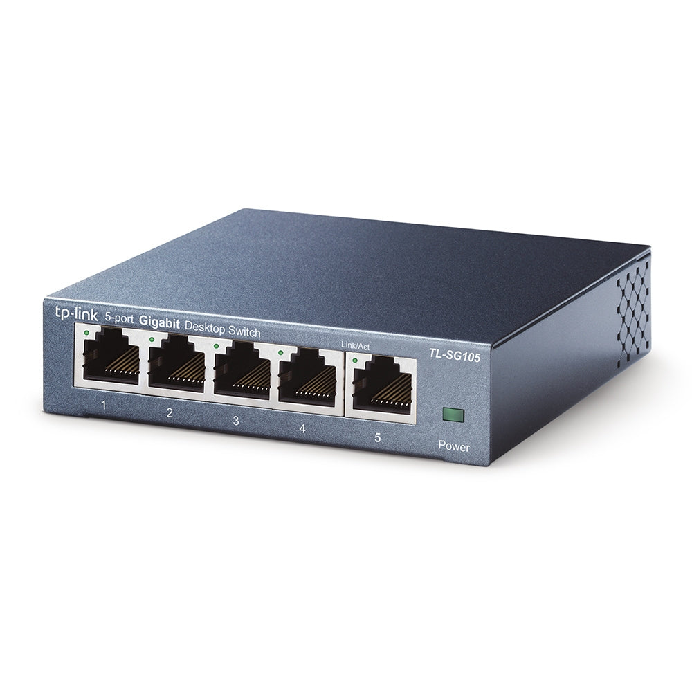 TP-Link TL-SG105 5-Port Metal Gigabit Switch - Conmutador - sin gestionar - 5 x 10/100/1000 - sobremesa Guatemala