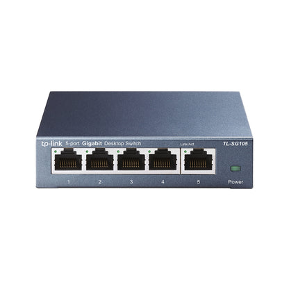 TP-Link TL-SG105 5-Port Metal Gigabit Switch - Conmutador - sin gestionar - 5 x 10/100/1000 - sobremesa Guatemala