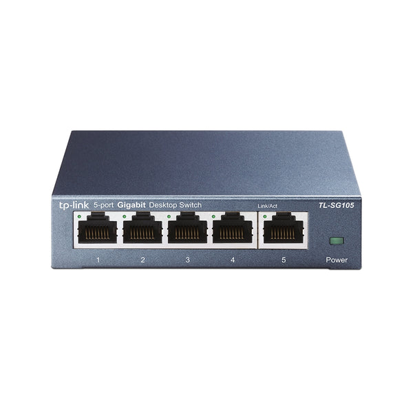 TP-Link TL-SG105 5-Port Metal Gigabit Switch - Conmutador - sin gestionar - 5 x 10/100/1000 - sobremesa Guatemala