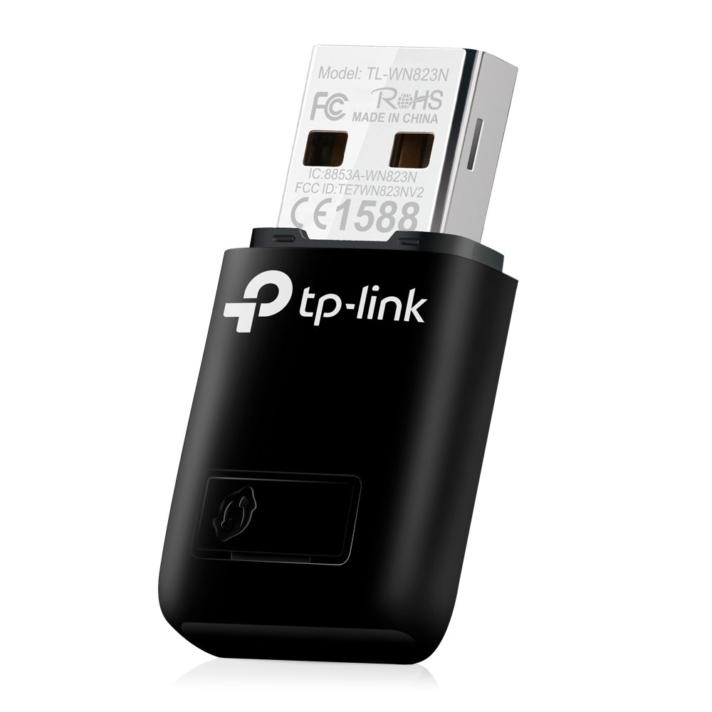 TP-Link TL-WN823N - Adaptador de red - 802.11b/g/n - Velocidad 300 Mbps a 2.4 GHz-USB 2.0-Botón WPS Guatemala