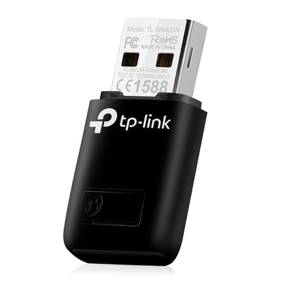 TP-Link TL-WN823N - Adaptador de red - 802.11b/g/n - Velocidad 300 Mbps a 2.4 GHz-USB 2.0-Botón WPS Guatemala