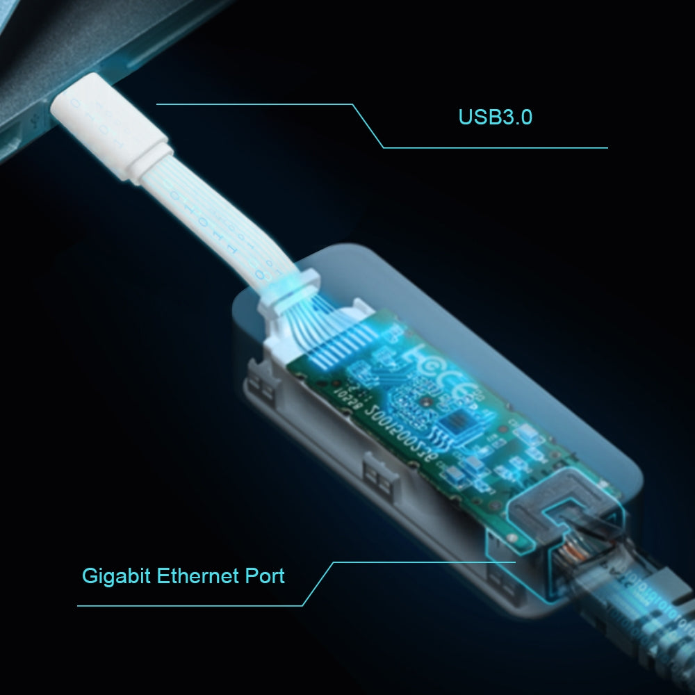 TP-Link UE300C USB Type-C to RJ45 Gigabit Ethernet Network Adapter - Adaptador de red - USB-C - Gigabit Ethernet Guatemala